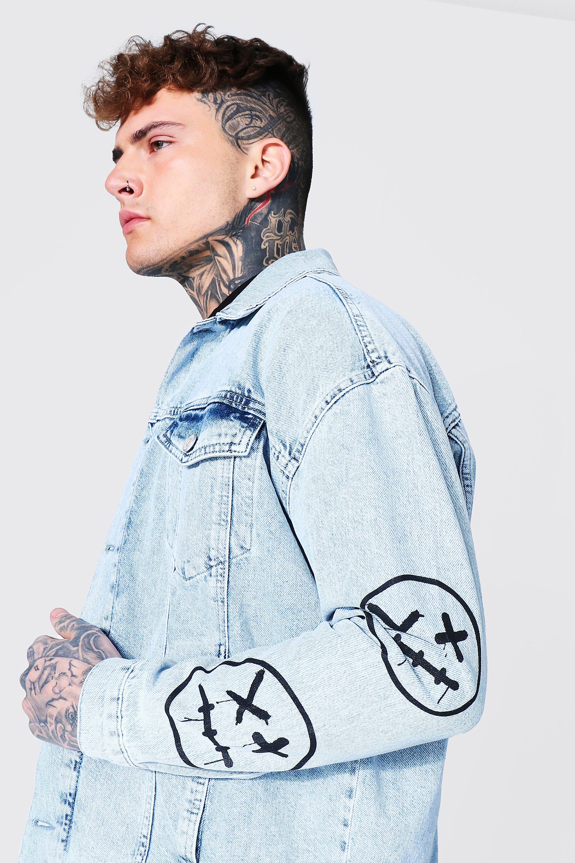 Boohoo denim clearance jacket mens